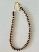 Smith and Co Design Necklace Brown Sea Glass Necklace in Timber Brown