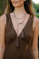 Southern Marc Designs Necklace Duna Tassel Lariat Wrap Necklace