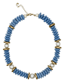 Southern Marc Designs Necklace Lagos Collar Necklace in Periwinkle
