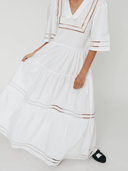 Stella Nova Dress Cutout Tiered Maxi