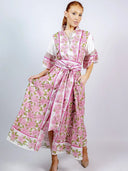 SUE SARTOR Dress Palladio Kaftan | Pink Azalea
