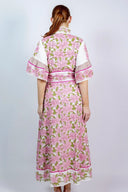 SUE SARTOR Dress Palladio Kaftan | Pink Azalea