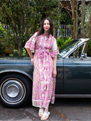 SUE SARTOR Dress Palladio Kaftan | Pink Azalea