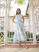 SUE SARTOR Dress Sleeveless SUE SARTOR Flounce | Baby Blue SUE SARTOR Marigold