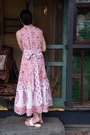 SUE SARTOR Dress Sleeveless SUE SARTOR Flounce | Cassis/Lavender Victorian Frieze