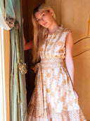 SUE SARTOR Dress Sleeveless SUE SARTOR Flounce | Chino SUE SARTOR Marigold