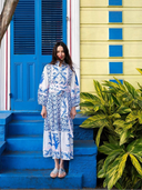 SUE SARTOR Dress SUE SARTOR Flounce | Cerulean Tulip