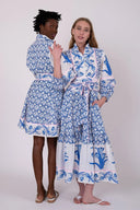 SUE SARTOR Dress SUE SARTOR Flounce | Cerulean Tulip