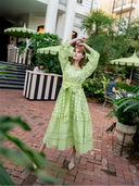 SUE SARTOR Dress SUE SARTOR Flounce | Chartreuse Caning