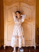 SUE SARTOR Dress SUE SARTOR Flounce | Chino SUE SARTOR Marigold
