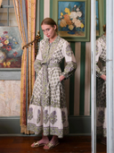 SUE SARTOR Dress SUE SARTOR Flounce | Lavender/Pistachio Vintage Poppy