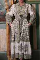 SUE SARTOR Dress SUE SARTOR Flounce | Lavender/Pistachio Vintage Poppy