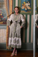 SUE SARTOR Dress SUE SARTOR Flounce | Lavender/Pistachio Vintage Poppy