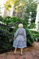 SUE SARTOR Dress SUE SARTOR Flounce | Navy Bamboo