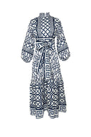 SUE SARTOR Dress SUE SARTOR Flounce | Navy Bamboo