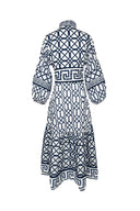 SUE SARTOR Dress SUE SARTOR Flounce | Navy Bamboo