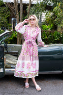 SUE SARTOR Dress SUE SARTOR Flounce | Pink Azalea