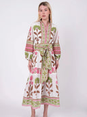 SUE SARTOR Dress SUE SARTOR Flounce | Pink/Peridot Dahlia