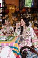 SUE SARTOR Dress SUE SARTOR Flounce | Pink/Peridot Dahlia