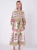 SUE SARTOR Dress SUE SARTOR Flounce | Pink/Peridot Dahlia