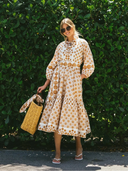 SUE SARTOR Dress SUE SARTOR Flounce | Rattan Scallop Shell