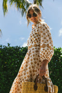 SUE SARTOR Dress SUE SARTOR Flounce | Rattan Scallop Shell
