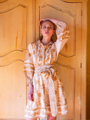 SUE SARTOR Dress SUE SARTOR Flounce Shorty | Chino SUE SARTOR Marigold