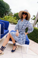 SUE SARTOR Dress SUE SARTOR Flounce Shorty | Navy Bamboo