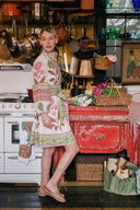 SUE SARTOR Dress SUE SARTOR Flounce Shorty | Pink/Peridot Dahlia