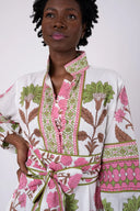 SUE SARTOR Dress SUE SARTOR Flounce Shorty | Pink/Peridot Dahlia