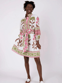 SUE SARTOR Dress SUE SARTOR Flounce Shorty | Pink/Peridot Dahlia