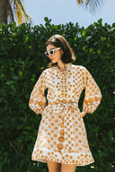 SUE SARTOR Dress SUE SARTOR Flounce Shorty | Rattan Scallop Shell