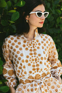 SUE SARTOR Dress SUE SARTOR Flounce Shorty | Rattan Scallop Shell