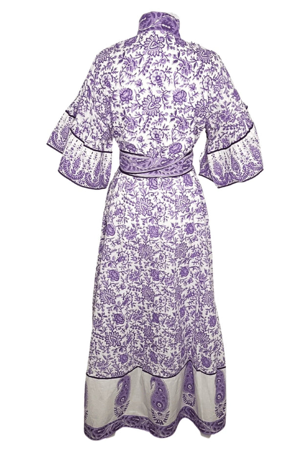 Sue Sartor Dress Sue Sartor | Palladio Kaftan in Lilac Boteh Print