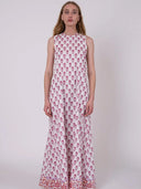 SUE SARTOR Dress Tibi Dress | Cassis/Lavender Victorian Frieze