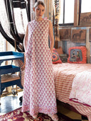 SUE SARTOR Dress Tibi Dress | Cassis/Lavender Victorian Frieze