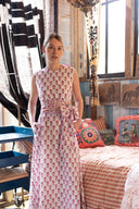 SUE SARTOR Dress Tibi Dress | Cassis/Lavender Victorian Frieze