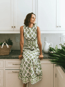 SUE SARTOR Dress Tibi Dress | Chartreuse/Sage Provence