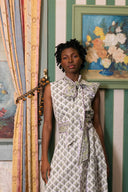 SUE SARTOR Dress Tibi Dress | Lavender/Pistachio Vintage Poppy