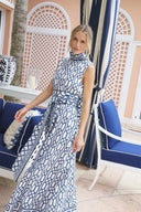 SUE SARTOR Dress Tibi Dress | Navy Bamboo