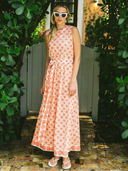 SUE SARTOR Dress Tibi Dress | Pink / Coral Scallop