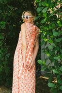 SUE SARTOR Dress Tibi Dress | Pink / Coral Scallop