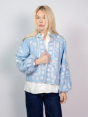 SUE SARTOR Jacket Suzani Blouson Jacket | Baby Blue
