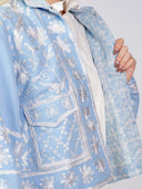 SUE SARTOR Jacket Suzani Blouson Jacket | Baby Blue