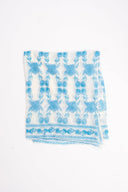 SUE SARTOR Shawl Baby Blue Marigold Cashmere Pashmina | Marigold Trellis