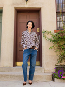 Sue Sartor Top Montalcino Tunic in Espresso Vintage Lily