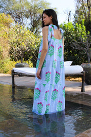 SZ Blockprints Dress SZ Blockprints | Winslow Dress in Hot Pink & China Blue