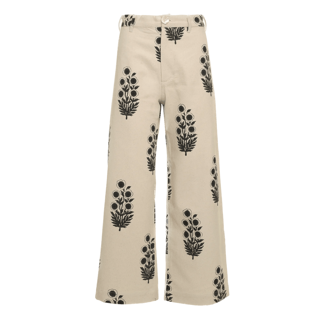 SZ Blockprints Pants Disco Pant in Ecru