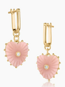Thatch Earrings Isabel Pink Opal Earrings