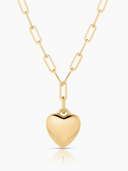 Thatch Necklace Aurelie Puffy Heart Link Necklace